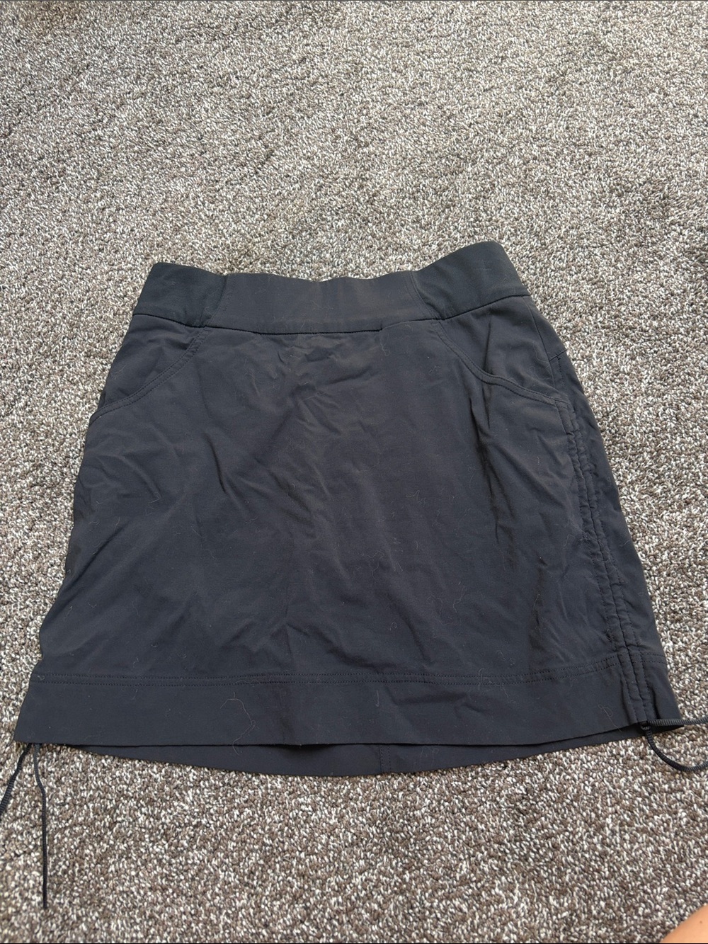 Columbia Black Active Skort with Side Drawcords